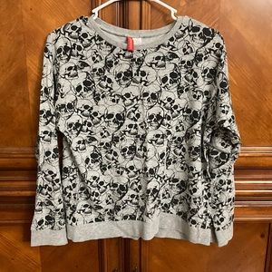 H&M Divided Skull Crewneck